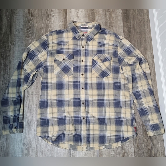 Wrangler Western Style Plaid Button-up Shirt Men's Size XL - Picture 1 of 14